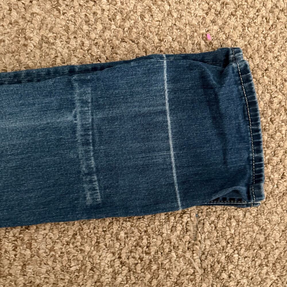 Y2K Low Rise McBling Miss Me Dark Was Bedazzled Boot Cut Women’s Jeans Sz 29 - Picture 7 of 8